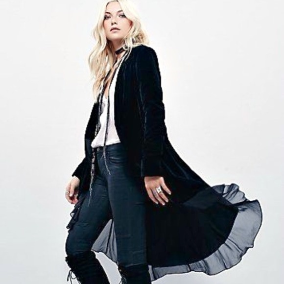 Velvet Cape Cardigan - Picture 2 of 7